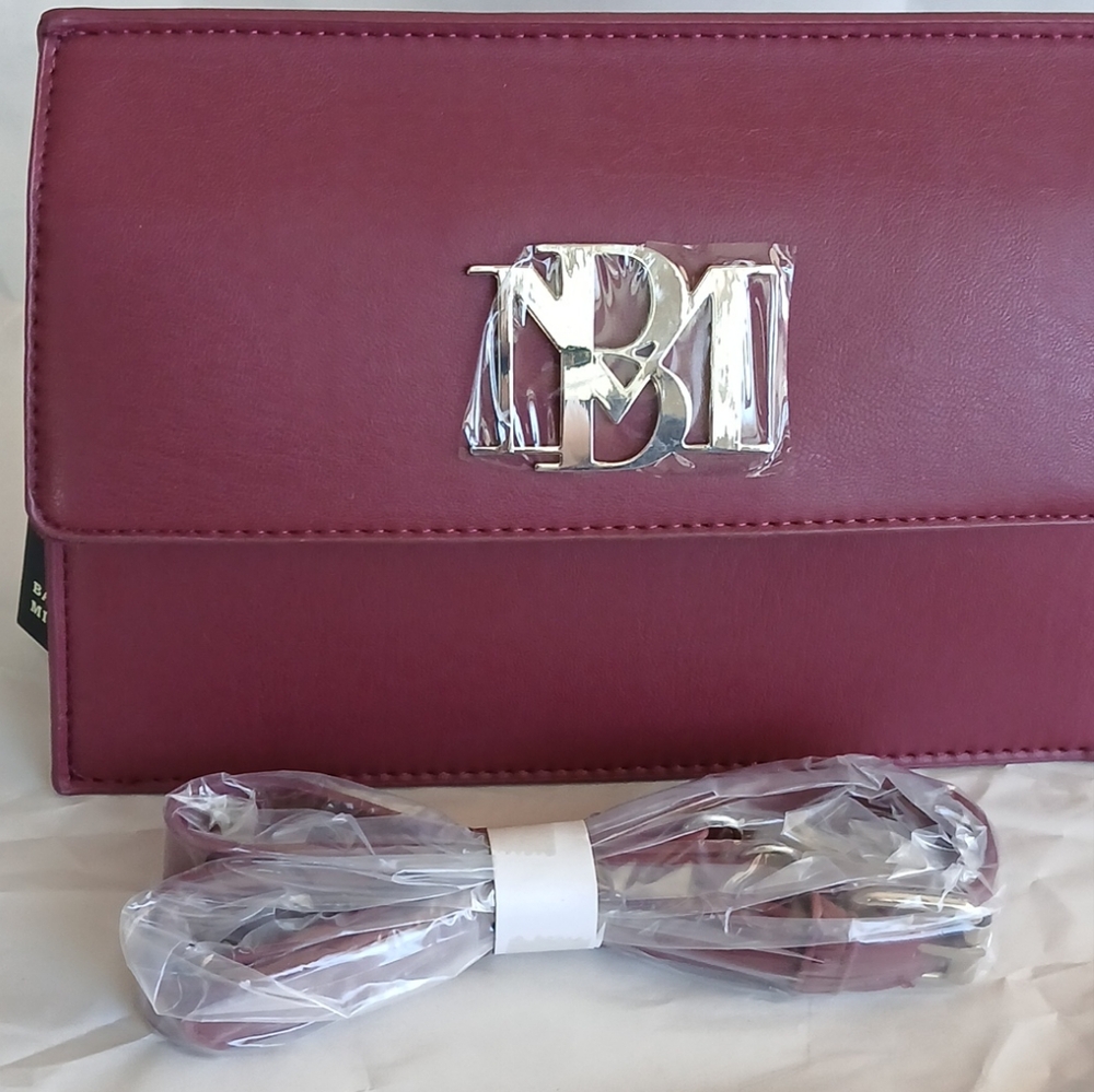 NWT Badgley Mischka wine colored crossbody